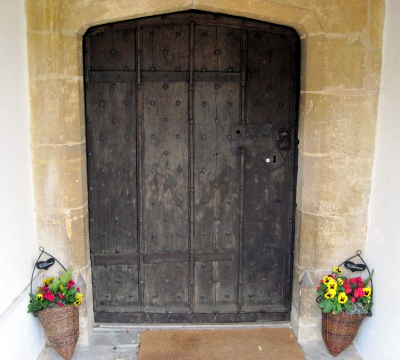 6. The main entrance to the church in the south porch.