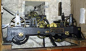 The clock mechanism as it looks today