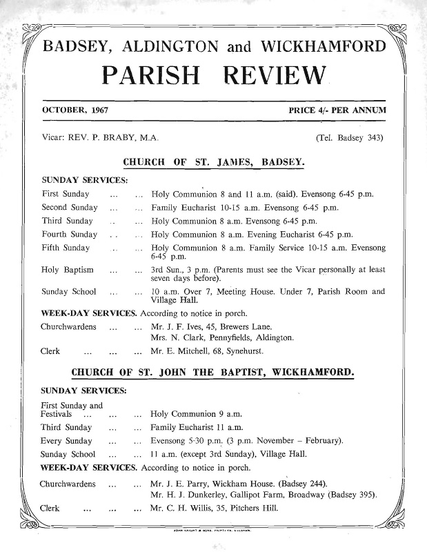 Parish Magazine, October 1967