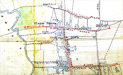 Detail from the 1896 drainage map