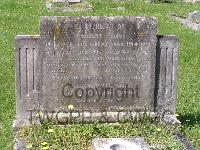 The grave of Roger Drysdale in Lymington Cemetery, Hampshire