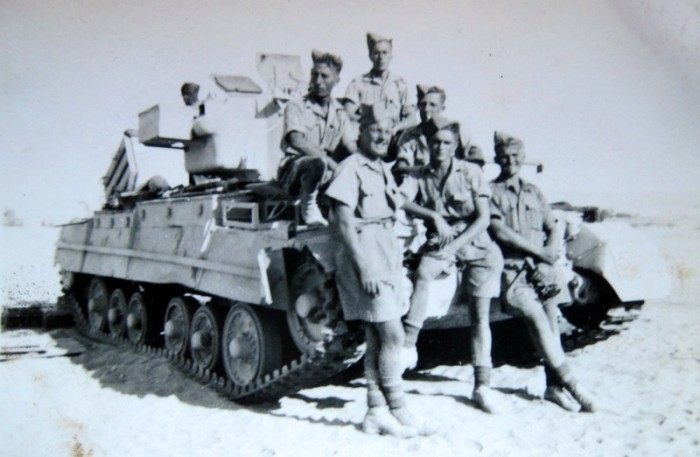 Harry Field and comrades in the Western Desert