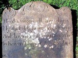 Virgin Headstone, St James Church, Badsey