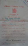 Cyril Sladden Officers Training Corps Certificate