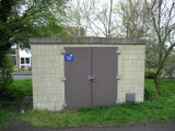 Gas valve shelter near Oak Close entrance