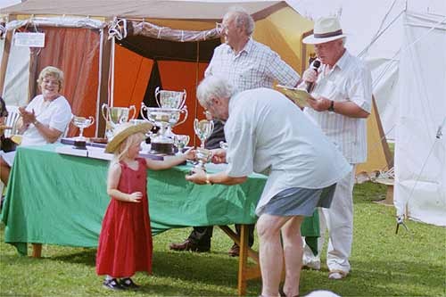 Presenting the Cups at the 100th Badsey Flower Show