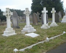 Gardiner graves in Hastings Cemetery