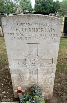 Grave of James Henry Chamberlain in Goole Cemetery